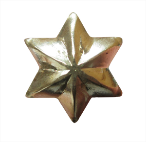 Brass Plated 6 Pointed Star