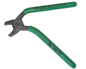 Side-Bent Hog Ring Pliers With Spring